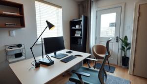 remote home office setup